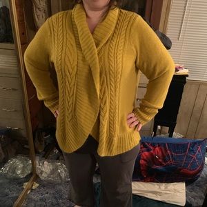 Mustard cardigan